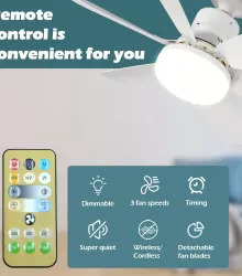 Ventiladores de techo para dormitorio y sala de estar