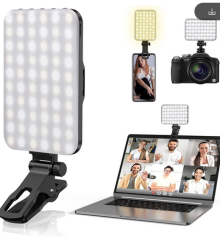 Minifocus-luz de Selfie recargable para teléfono móvil