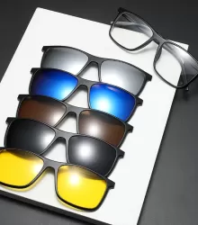 Gafas de sol polarizadas magnéticas con 5 piezas de Clip